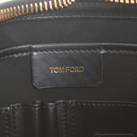 Tom Ford Clutch aus Leder in Schwarz