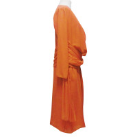 Christian Dior Kleid aus Seide in Orange