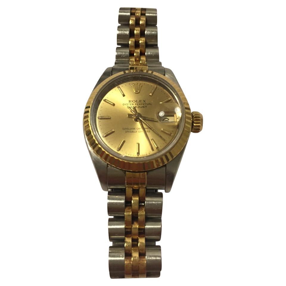 Rolex Armbanduhr aus Stahl in Gold