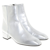 Aeyde Ankle boots Leather in Silvery