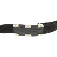 Escada Ceinture en Cuir en Noir