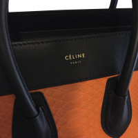 Céline Luggage Micro in Orange