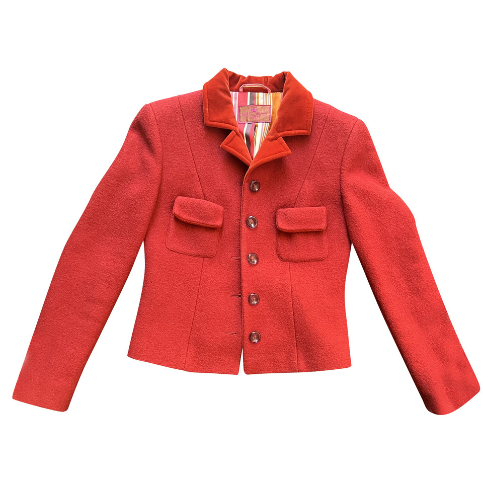 Etro Jacket/Coat Wool in Red