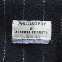 Philosophy Di Alberta Ferretti Coat met krijtstreep patroon