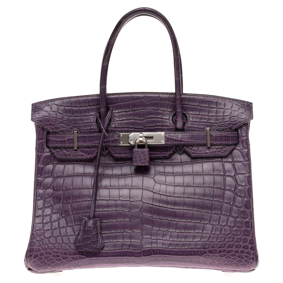 Hermès Birkin Bag 30 en Cuir en Violet