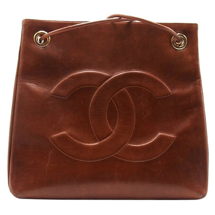 Chanel Shopper Leather in Brown
