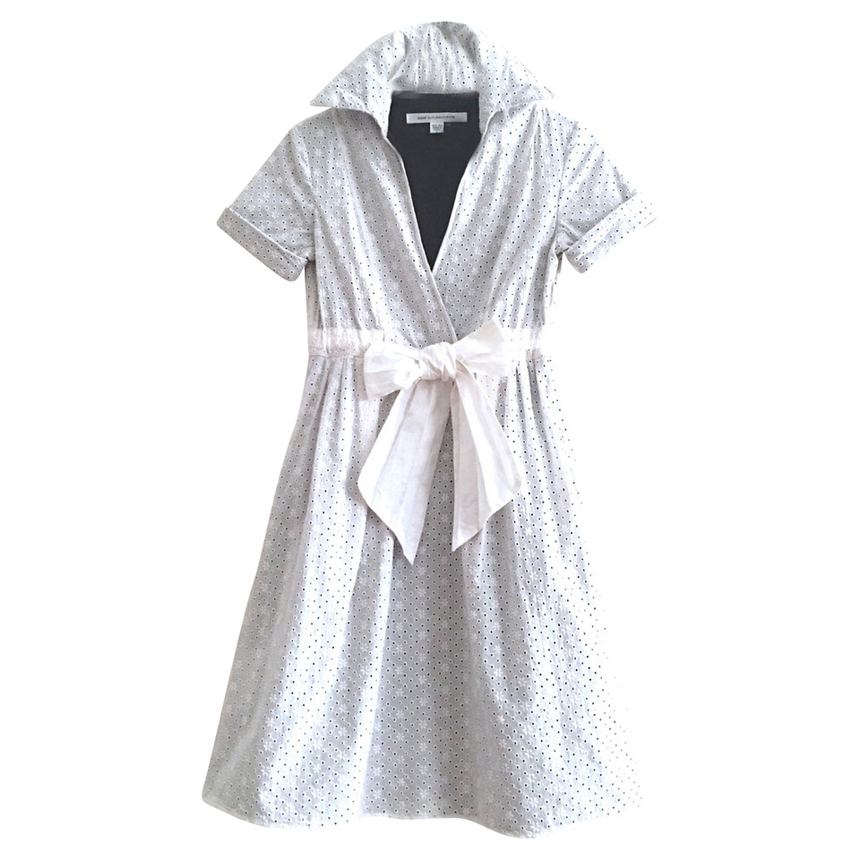 Diane Von Furstenberg Kleid aus Seide in Weiß