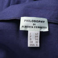 Philosophy Di Alberta Ferretti Robe en Coton en Violet