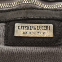 Caterina Lucchi Handtasche aus Leder in Schwarz
