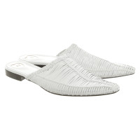 Escada Slippers/Ballerinas Leather in White