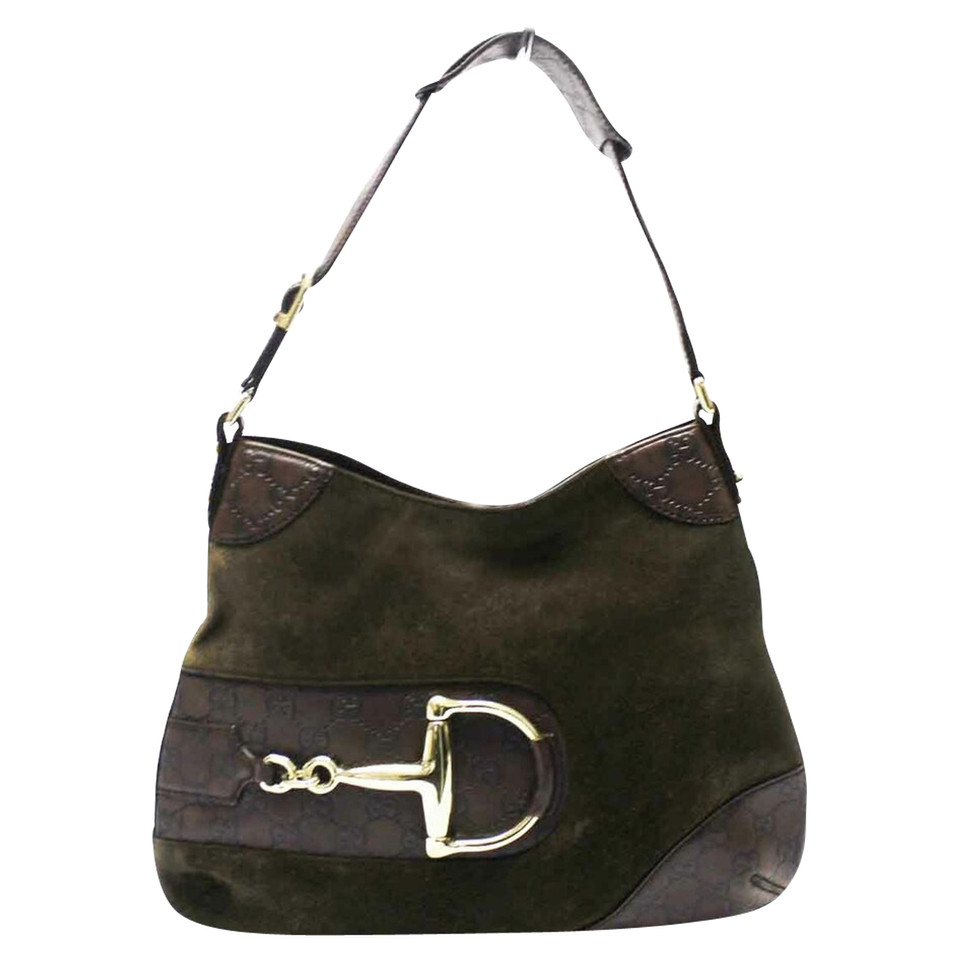 Gucci Shopper en Daim en Olive