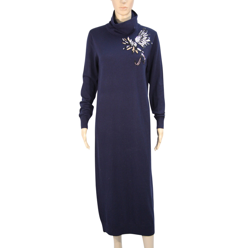 Markus Lupfer Wool dress in dark blue