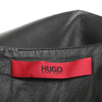 Hugo Boss Leather skirt in black