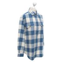Closed Flannel blouse with checked pattern