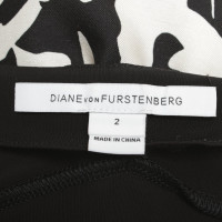 Diane Von Furstenberg Robe en noir et blanc