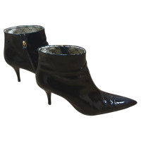 Gianni Versace Ankle boots Patent leather in Black