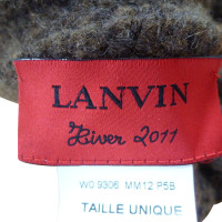Lanvin Hut/Mütze aus Wolle in Braun