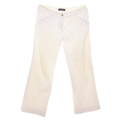 Dolce & Gabbana Trousers Cotton in Cream
