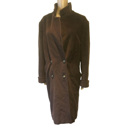 Max Mara Jacke/Mantel aus Wolle in Braun