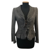 Armani Collezioni Jacket/Coat Wool in Grey
