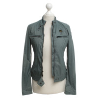 Blauer Usa Petrol-colored jacket in biker style