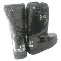 Moschino Love Boots in Black