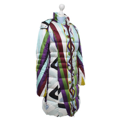 Emilio Pucci Quilted coat with pattern