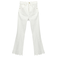 Frame Hose aus Baumwolle in Weiß