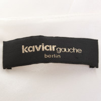 Kaviar Gauche Elfenbeinfarbenes Top aus Satin