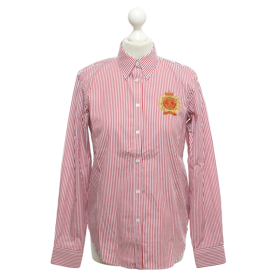 Ralph Lauren Blouse met overhemd en streeppatroon