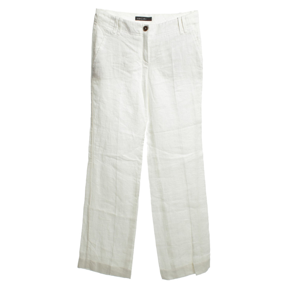 Marc Cain Linen pants in white