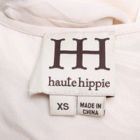 Haute Hippie Top en beige / bleu