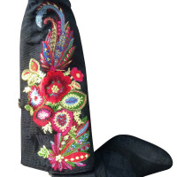 Just Cavalli Embroidered black boots