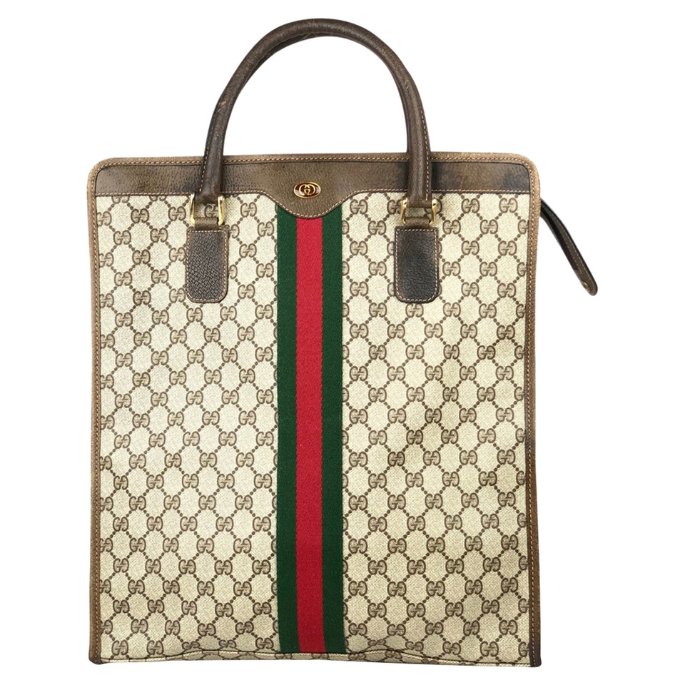 Gucci Tote bag Canvas in Brown