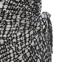 Diane Von Furstenberg Robe en noir / blanc