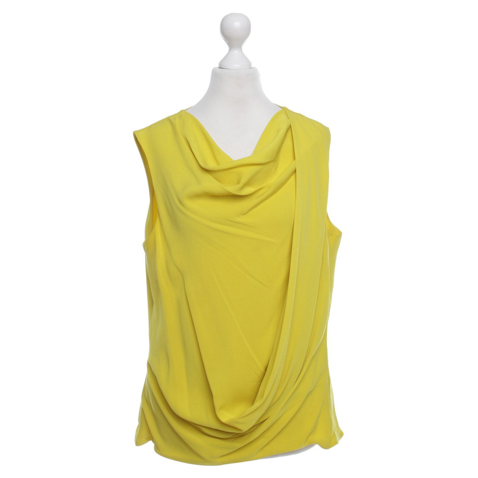 Diane Von Furstenberg Silk Top geel