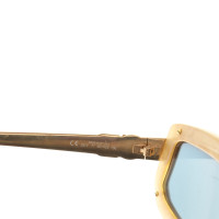 Christian Dior Goldfarbene Sonnenbrille