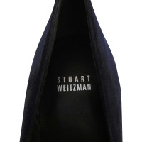 Stuart Weitzman pumps bleu foncé avec talon compensé