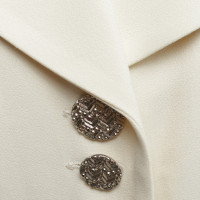 Sonia Rykiel giacca lunga in bianco crema