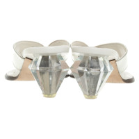 Marc Jacobs Sandalen aus Leder in Weiß