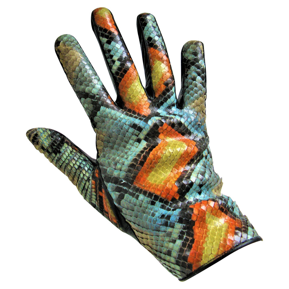 Chanel Handschuhe aus Pythonleder