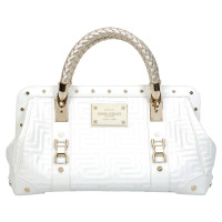 Gianni Versace Handtasche aus Lackleder in Weiß