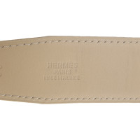 Hermès Gürtel aus Leder in Grau