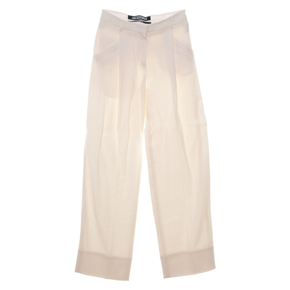 Jacquemus Trousers in Cream
