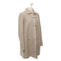 Twin Set Simona Barbieri Jacket/Coat Cotton in Beige