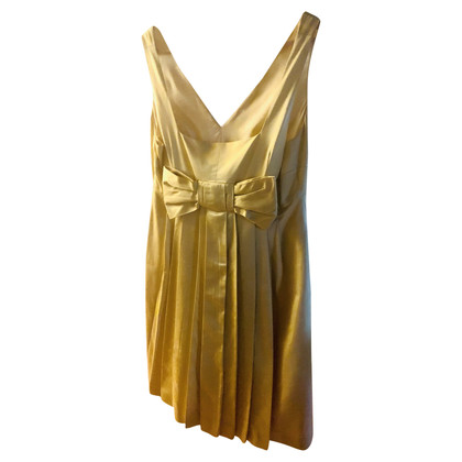 Red Valentino Kleid aus Viskose in Gelb