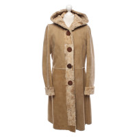 Chips Lambskin coat in beige