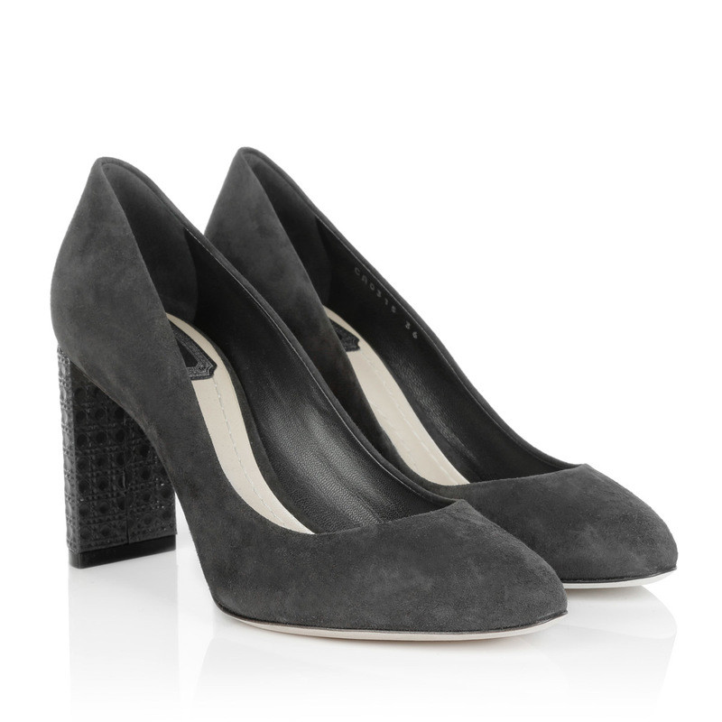 Christian Dior Suede heels in anthracite