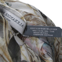 Alexander McQueen Zijden sjaal met patroon mix