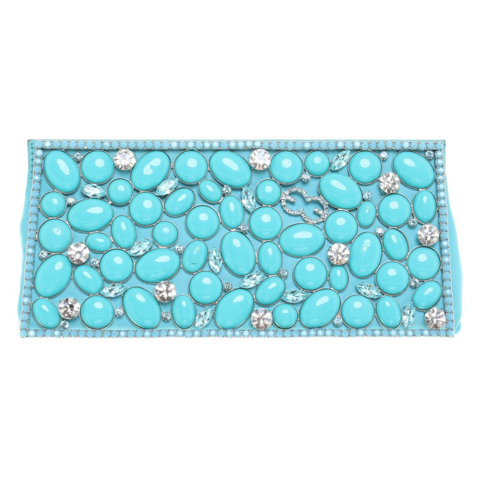 Escada Clutch in Türkis